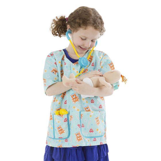 8519 Pediatric Nurse Role Play Costume Set 3-6