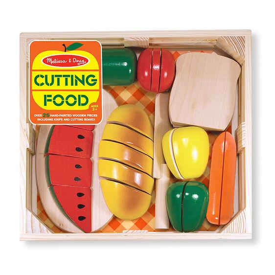 487 Cutting Food - Wooden Play Food  3+