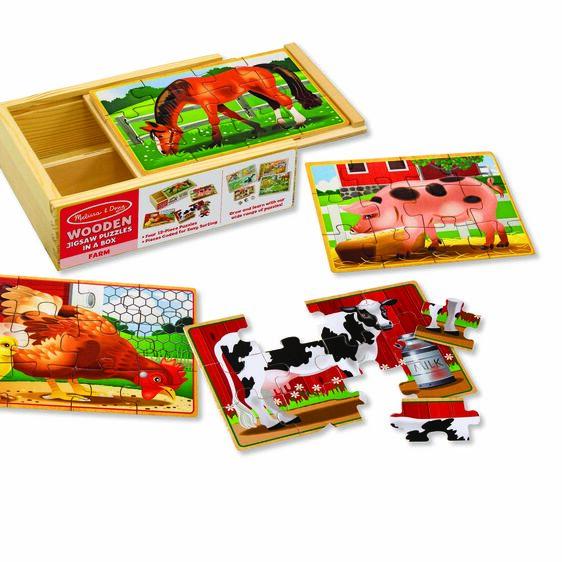 3793 Farm Animals Jigsaw Puzzles in a Box 3+