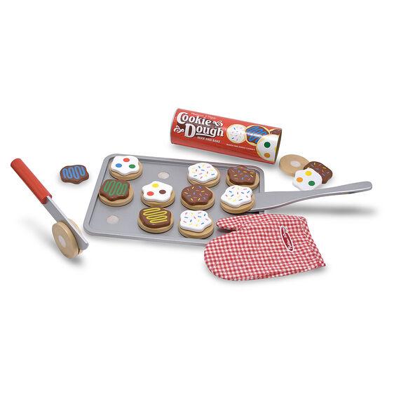 4074 Slice and Bake Cookie Set - Wooden Play Food 3+