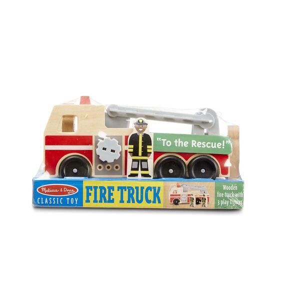 9191 Classic Wooden Fire Truck Play Set 3+