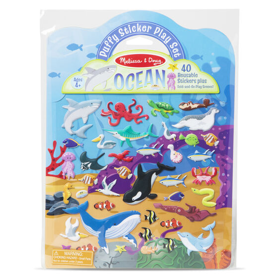 Puffy Sticker Play Set- Ocean 4+