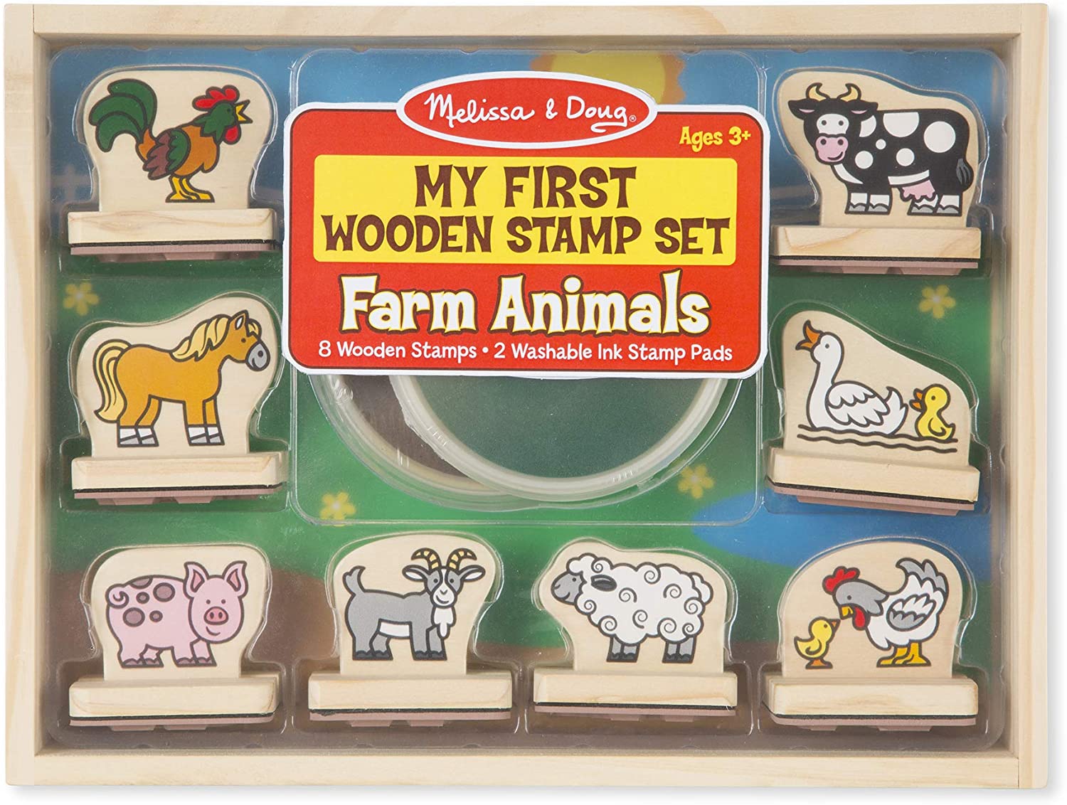 My Firsl Wooden Stamp Set - Farm Animals