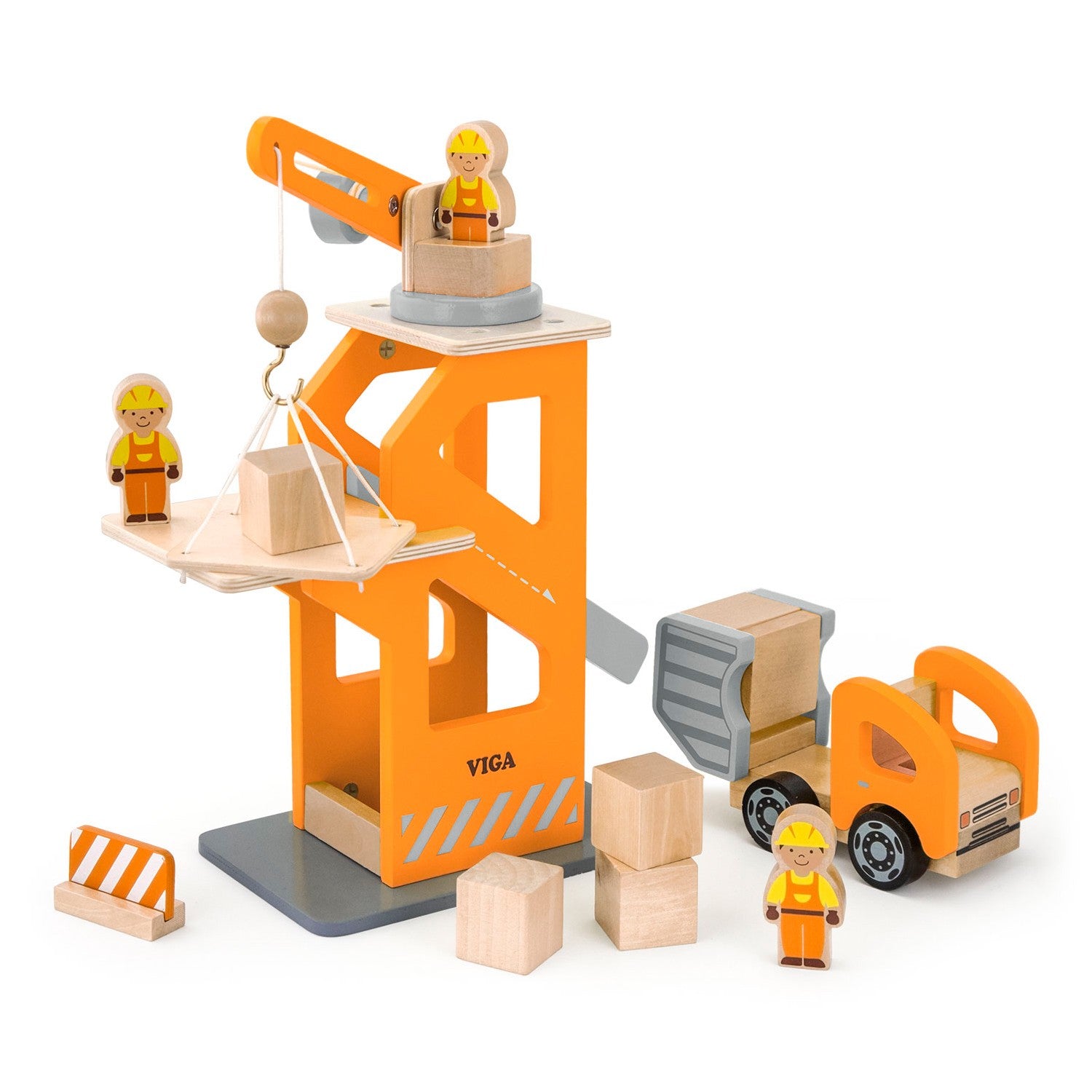Construction Toy - Blocks - Crane Lift W/Dumper
