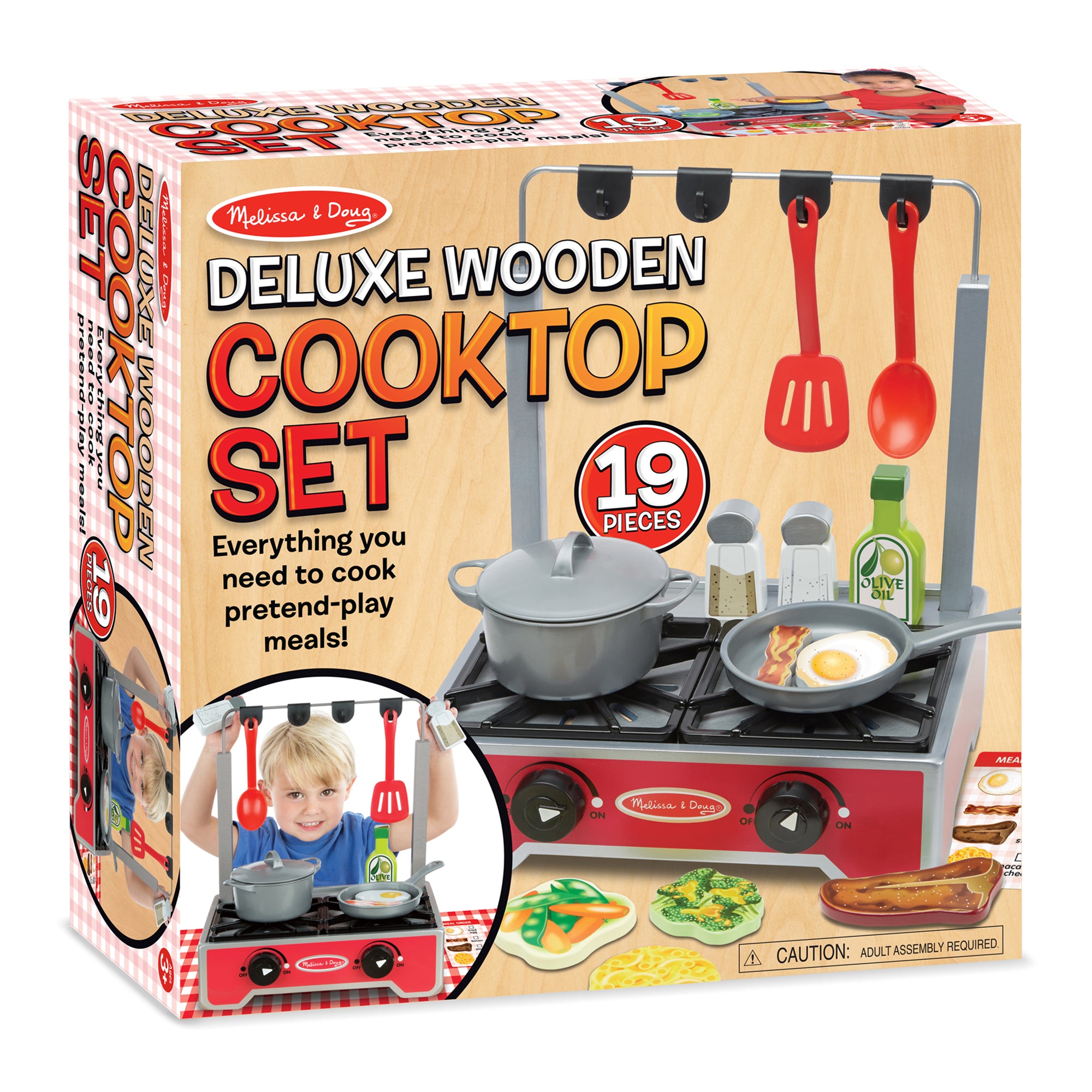 Deluxe Wooden Cooktop Set