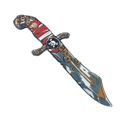 22800LT Pirate Knife, Pirate Red Stripe-EVA FOAM UNISEX 3+