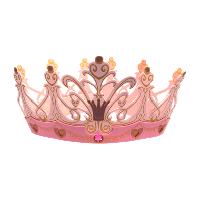 25107LT Queen Crown, Queen Rosa - EVA FOAM GIRLS 3+
