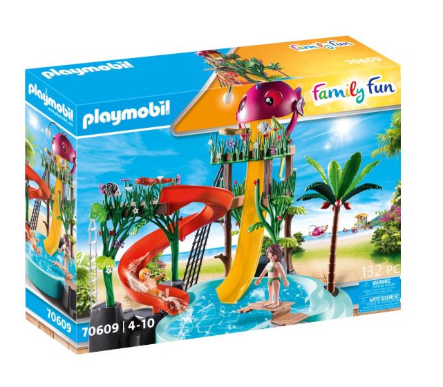 281 70609 - J! Playmobil Family Fun Aqua Water Park w/ Slides 4+