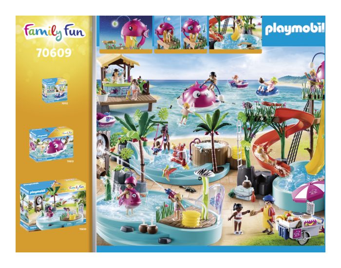 281 70609 - J! Playmobil Family Fun Aqua Water Park w/ Slides 4+