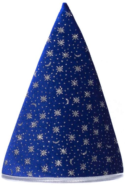 61083 Glitter Wizard Set Cape/Hat Blue 4/6