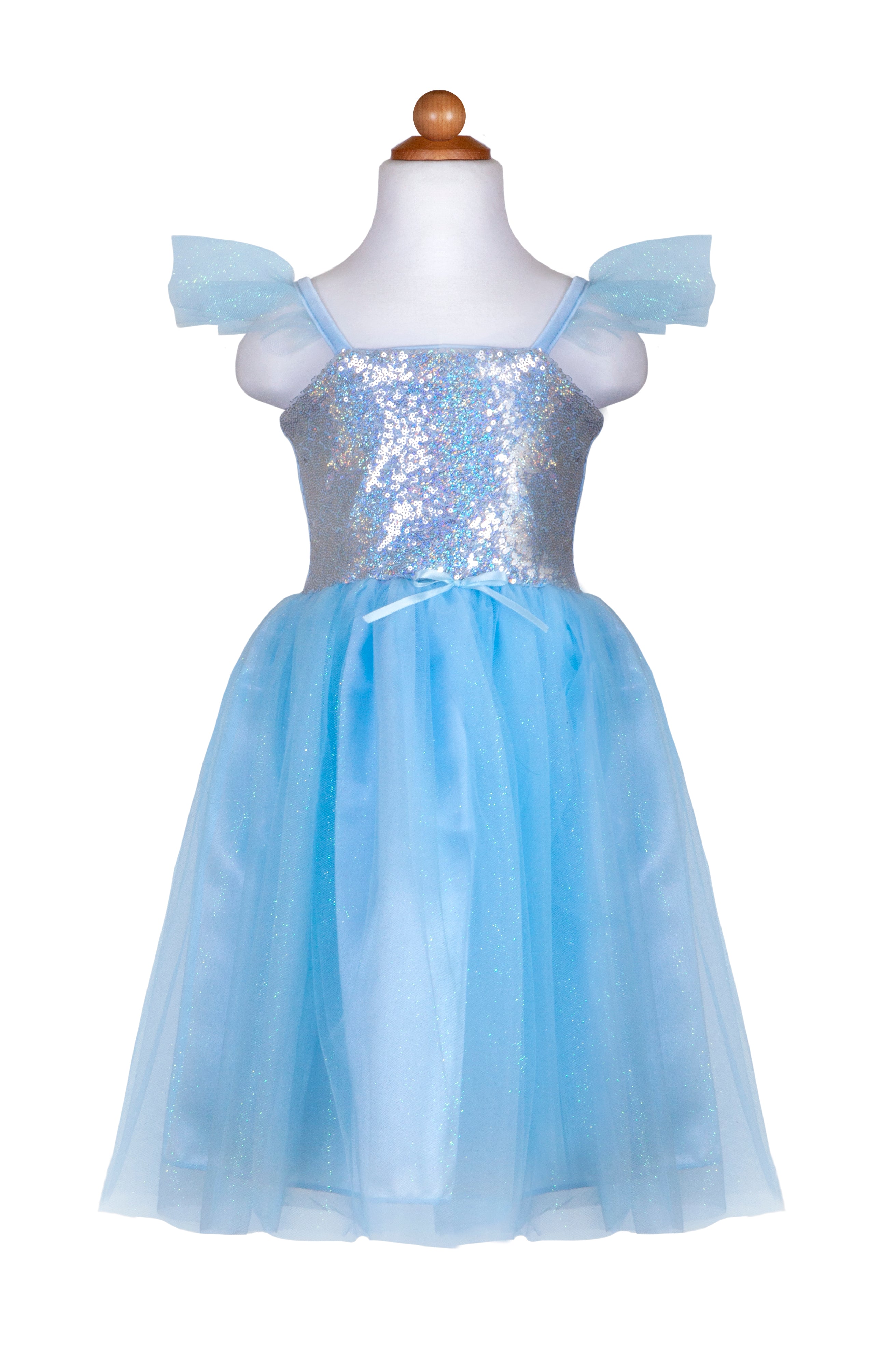 32383-Sequins Princess Dress, Blue, SIZE US 3-4