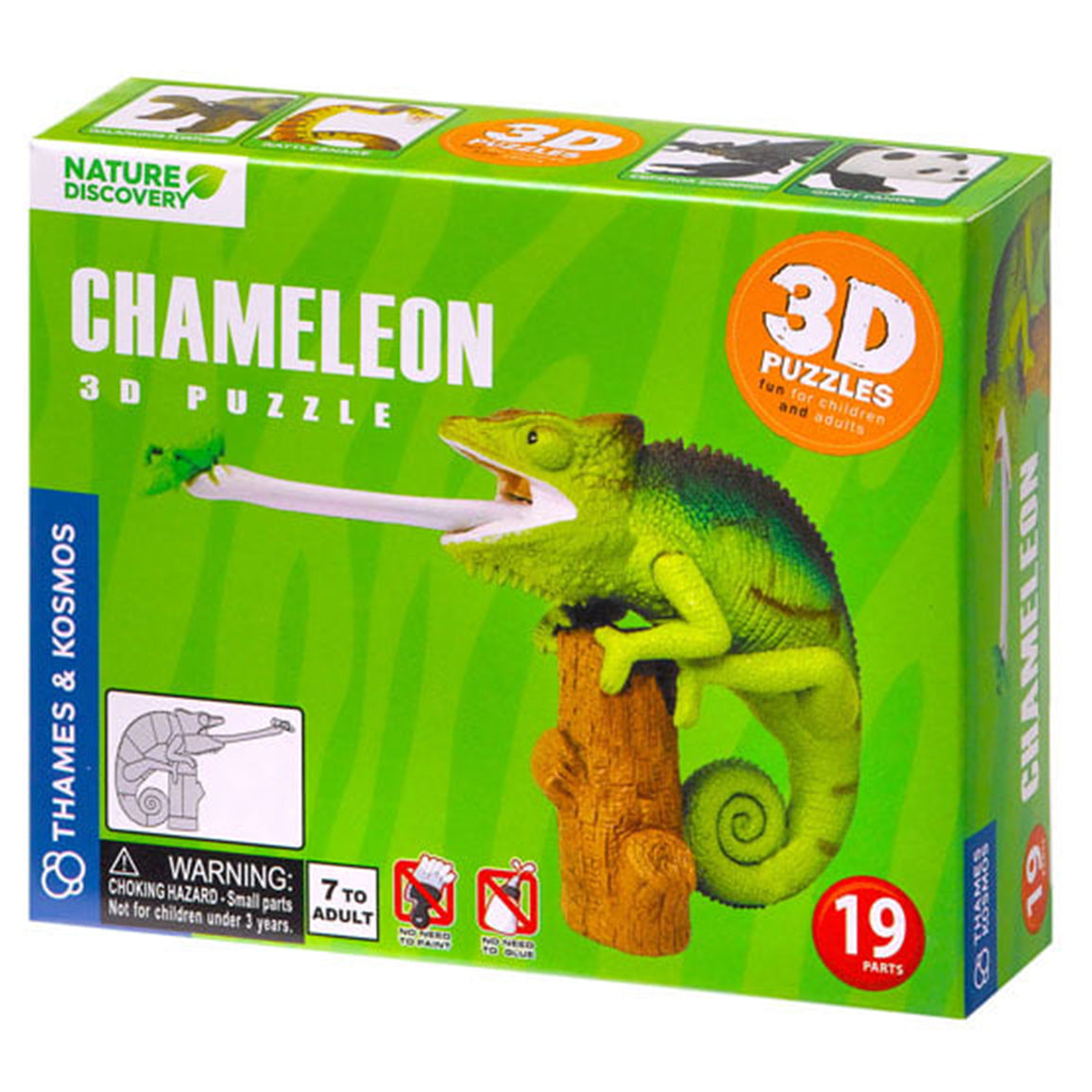 264910  3D Puzzle Chameleon