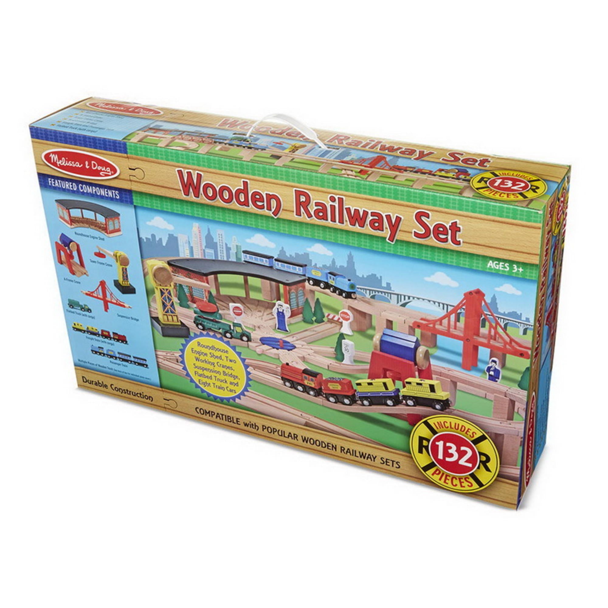 701 Wooden Railway Set 3+