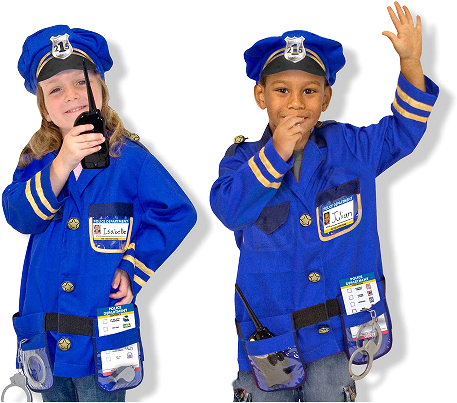 Police Officer Role Play Costume Set 3-6 Years