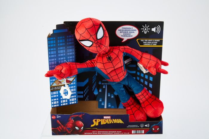 900 HGY02 - Marvel City Swinging Spider-Man Plush 3+
