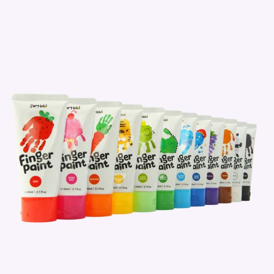 922 JA91418 - Finger Paint 12 Colour Set (EXP) - 3+