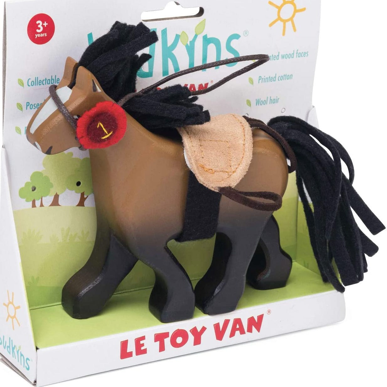 BK837 - Brown Horse with Saddle