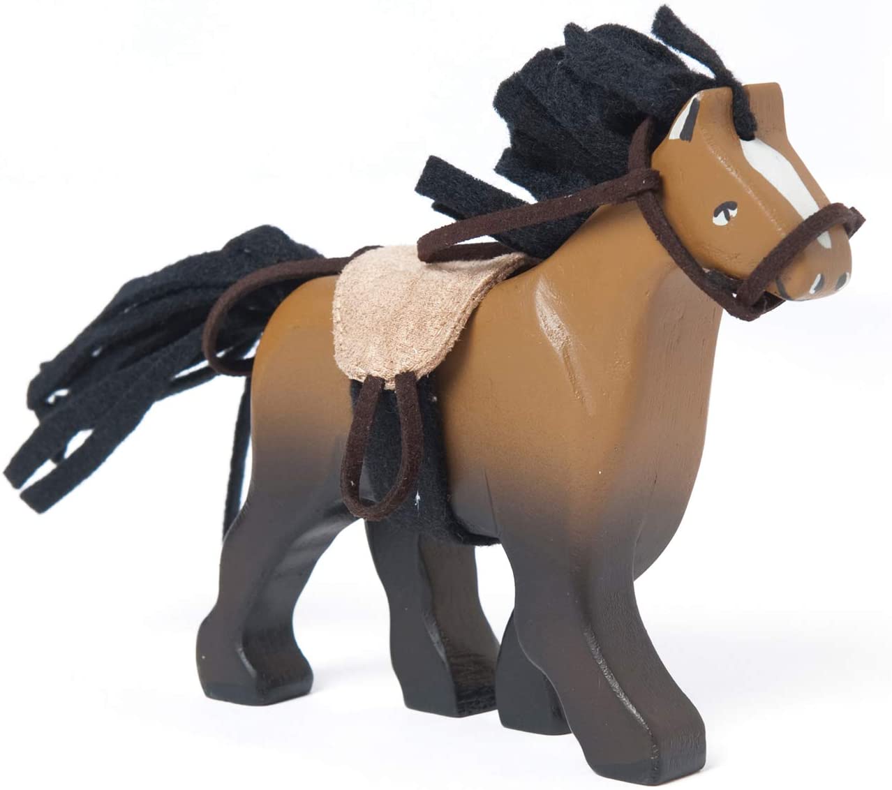 BK837 - Brown Horse with Saddle