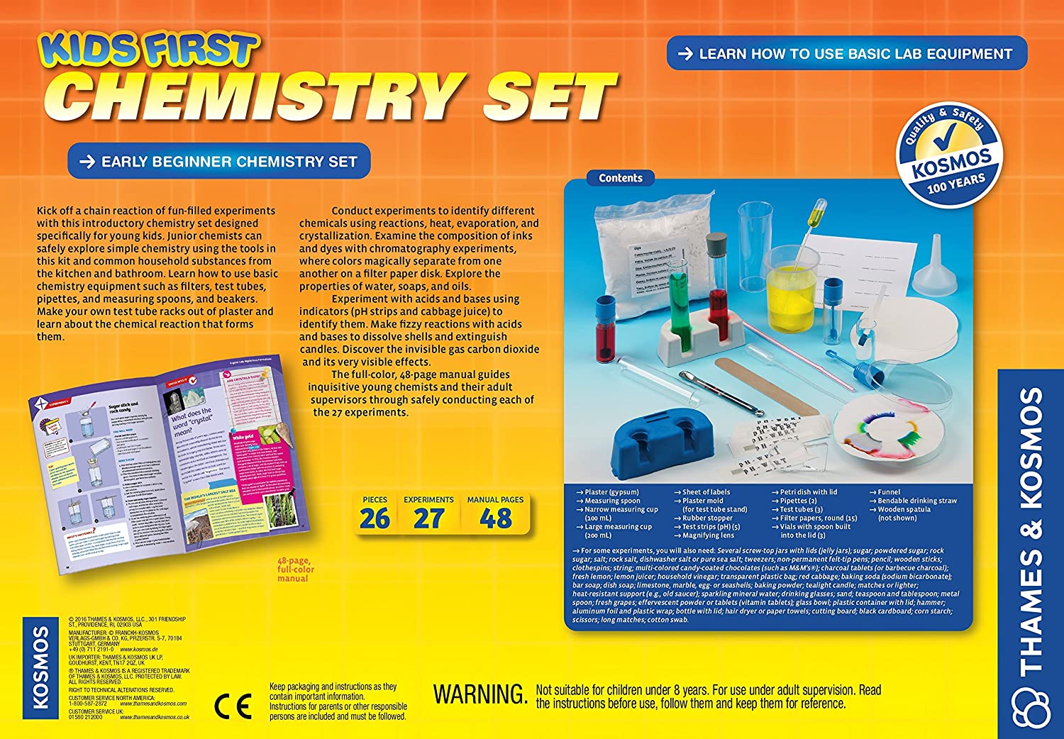 642921 Kids First Chemistry Set 8+