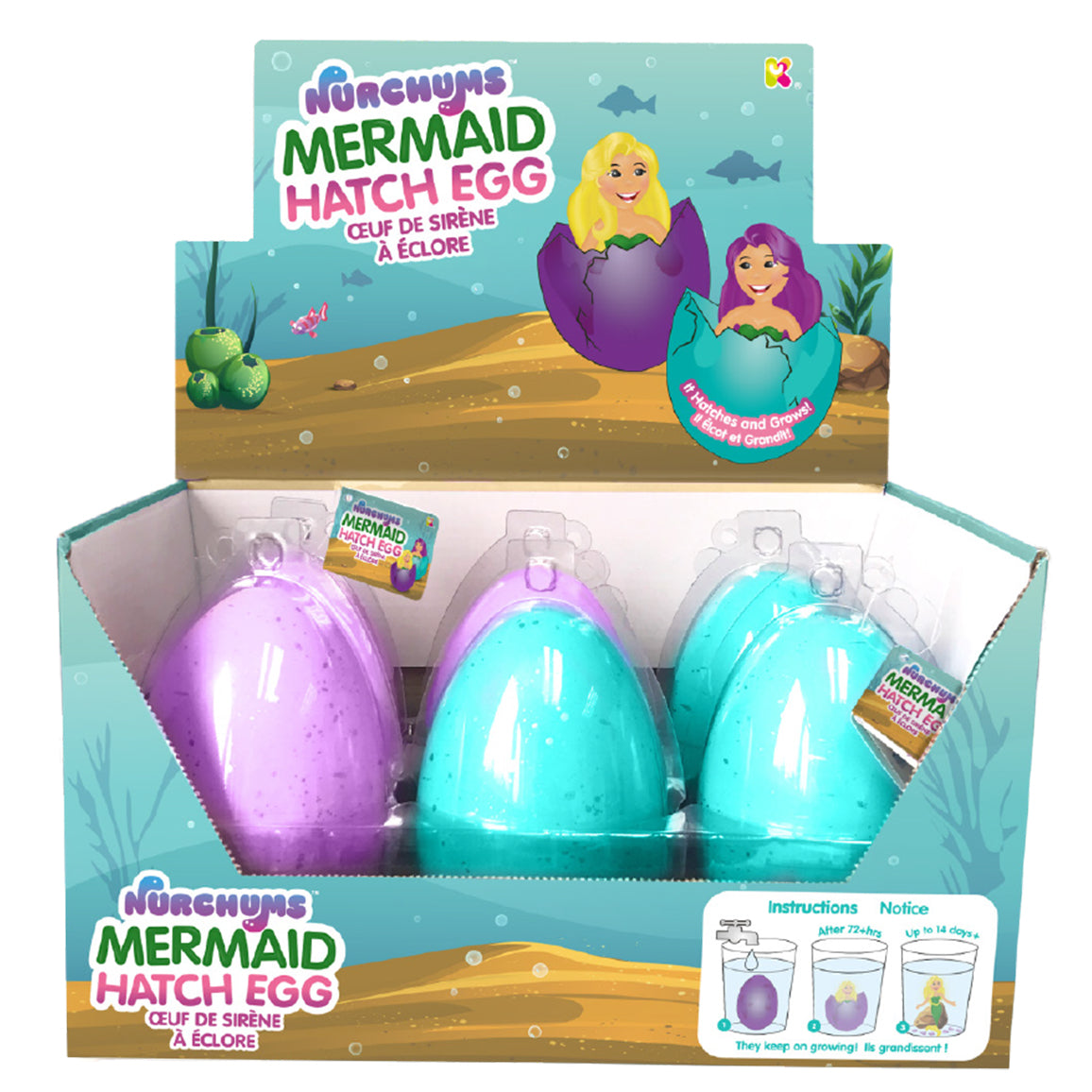 NURCHUMS Large Mermaid Hatching Eggs
