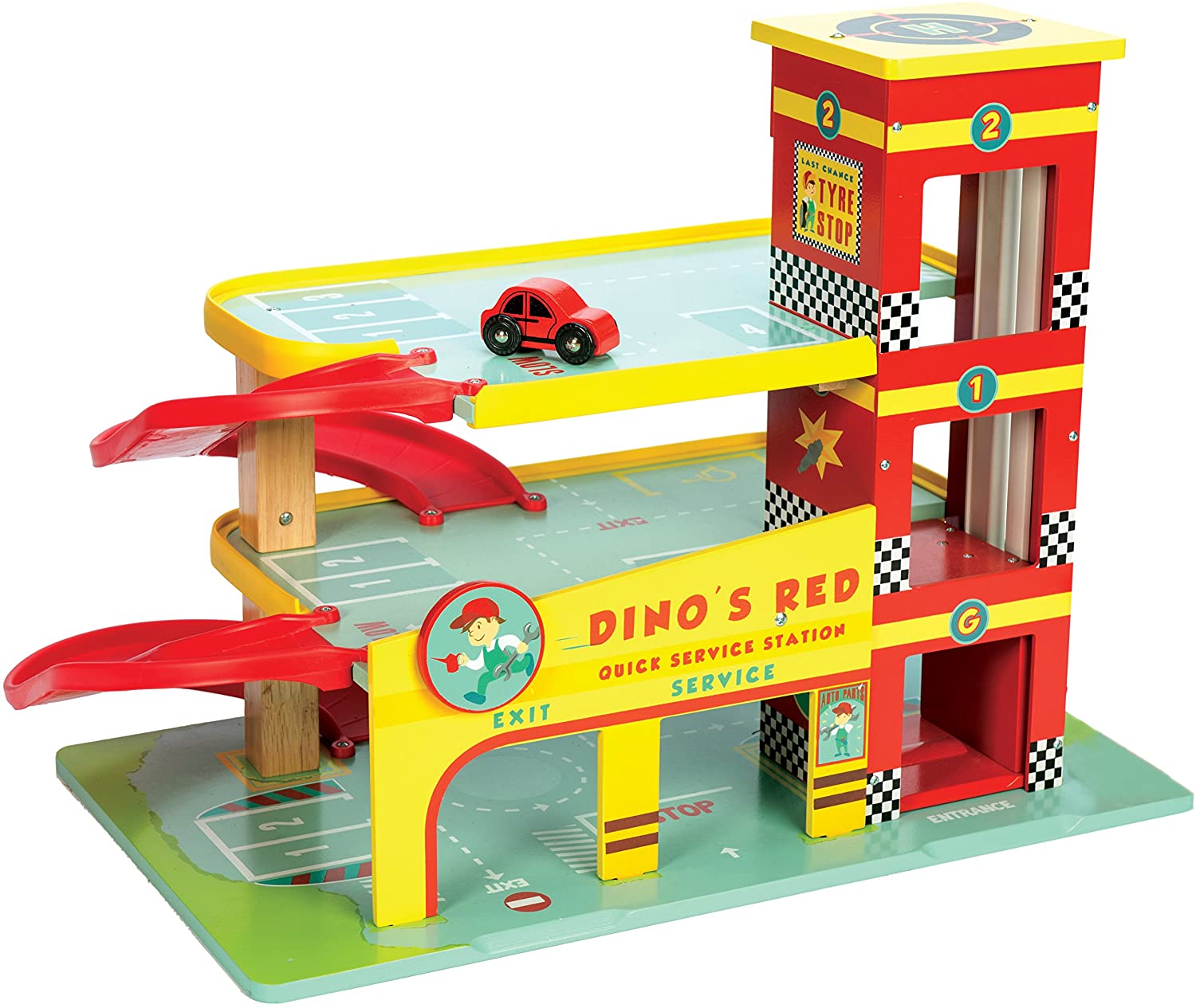 TV450 - Dino's Red Garage (with stickers)