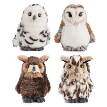 AN406 - LIVING NATURE Owls 4 Assorted